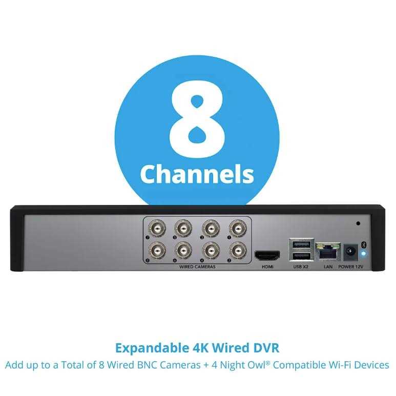 Night Owl 8 Channel 8 Camera 4K Security System with 1TB HDD DVR - Image 5